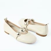 Wonders Cream Leather Mary Jane Pumps image