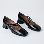 Wonders Black Patent Leather Mary Jane Shoes
