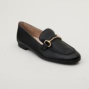 Paul Green Black Leather Loafers