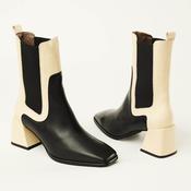 Wonders Two Tone Ankle Boots