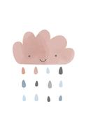 Pink Raincloud Art Print in A3 Size image