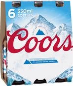 Coors 6 Pack (33cl Bottles)