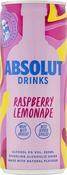 Absolut Drinks Raspberry &amp; Lemon Pre-Mixed 25cl Can