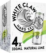 White Claw Hard Seltzer Lime 4 Pack (33cl Cans)