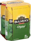 Bulmers Original Irish Cider 4 Pack (50cl Cans)