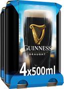 Guinness Draught 0.0 Non-Alcoholic Stout 4x50cl Can