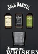 Jack Daniel's 5cl Trio and Glass Gift Set