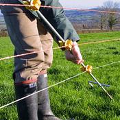 Rappa Steel Electric Fence Post &amp;amp; Yellow Insulator image
