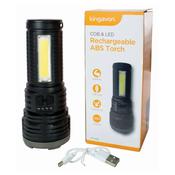 Kingavon COB &amp; LED Rechargeable ABS Torch