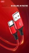 XO NB143 USB - Micro USB (2A) (2M) Red image