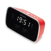 Aiwa CRU-19RD Alarm Clock Radio with USB Charging Ports