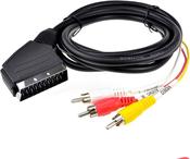 DF Electrical Scart to 3 Phono AV 2m Cable