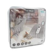 De Vielle Electric Heated Fleece Throw Blanket Double