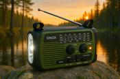 Sinox Emergency radio with solar power bank and flashlight (1200mAh