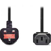 Nedis Power Cable Type G Plug UK to IEC-320-C13, 2m