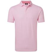 FootJoy Scallop Geo Pique Polo Shirt Pink Pop image