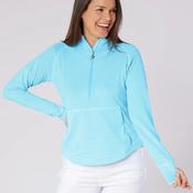 SwingOutSister Lottie Stripe 1/4 Zip Top Ocean image