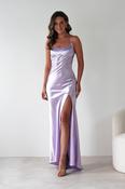 Celinee Satin Maxi Gown | Lilac image