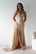 Lavelle Glitter Bodycon Gown | Gold image
