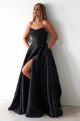 Pepper Strapless A-Line Maxi Gown | Black