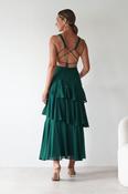 Andalusia Ruffle Maxi Dress | Forest Green