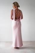 Alanna Soft Matte Satin Maxi Dress | Blush Pink image