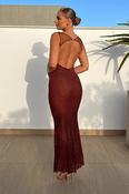Billini Bodycon Backless Maxi Dress | Brown