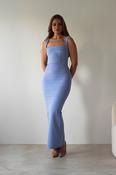 Brooke Square Neck Maxi Dress | Blue image