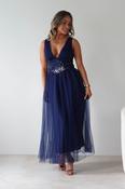 Cecilia Tulle Maxi Dress | Navy