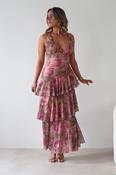 Morgana Floral Ruffle Maxi Dress | Mixed Print
