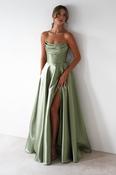 Pepper Strapless A-Line Maxi Gown | Sage image
