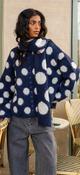 Navy Dot Knit Set
