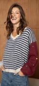 Blue Stripe Star Knit