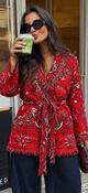 Red Wrap Cardi