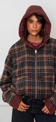 Burgundy Hooded Jacket image