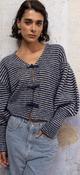 Stripe Bow Knit