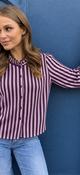 Burgundy Stripe Knit