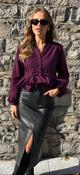 Plum Frill Shirt