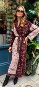 Pink &amp; Burgundy Maxi