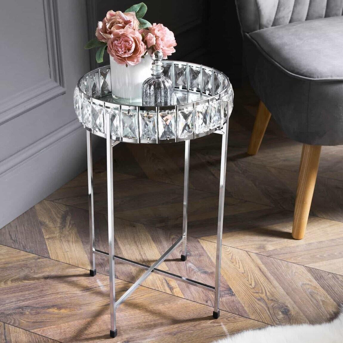 Living room hotsell table silver