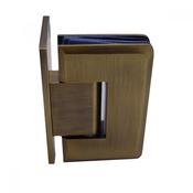 Single Wing Wall To Glass Shower Hinge - Antique Brass