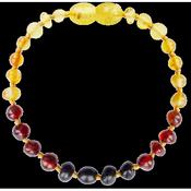 Children’s Genuine Rainbow Baroque Baltic Amber Healing Anklet or Bracelet