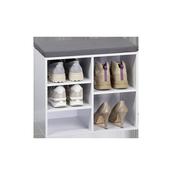 Shoe Cabinet Cushion White Small