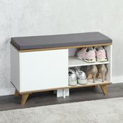 Shoe Cabinet  Cushion White image