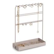 Jewelry Organizer- Metal, -Greige