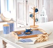 Storage Canister Marocco, Ceramic - Blue/White - Various Sizes