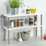 Kitchen Shelf With 2 Levels White