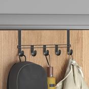 Slim Over The Door Bar With 5 Hooks