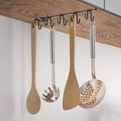 Undershelf Multi Hooks Lava - Matt Black