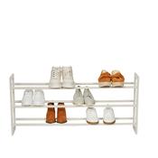 Extendable Wooden Shoe rack-Stackable-3 Tier